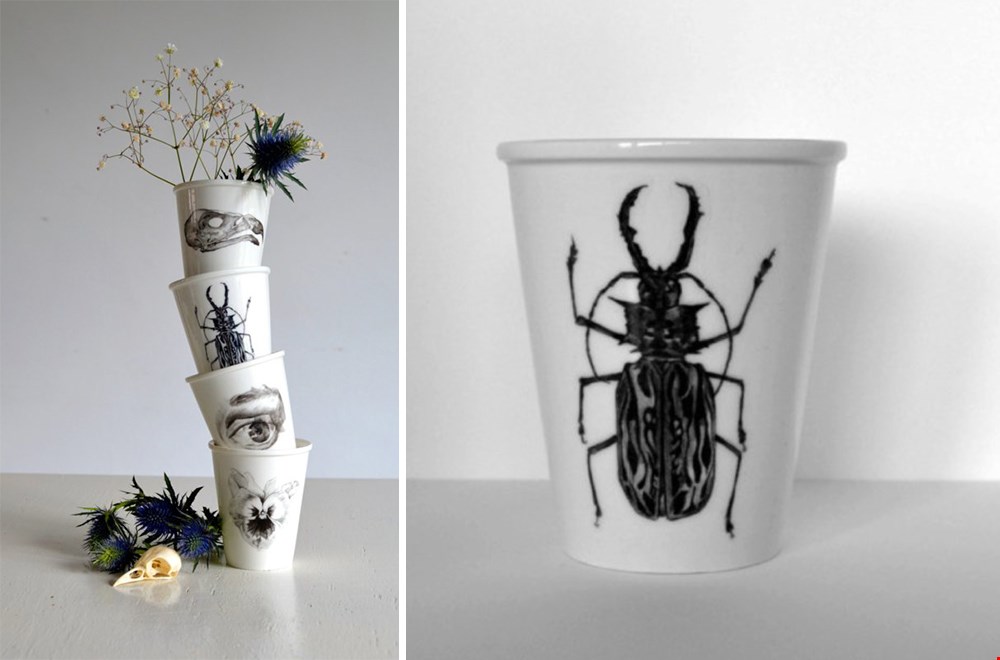 Porselein met unieke print Porselein met unieke print